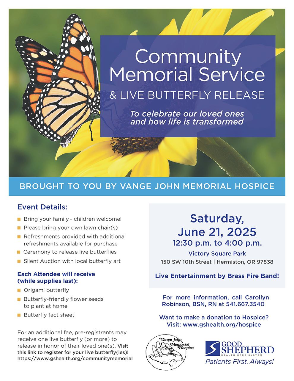Community Memorial Service | Good Shepherd Health Care System